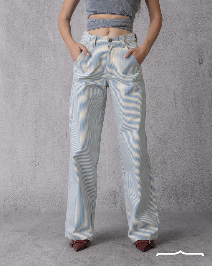 Pinstriped Jeans