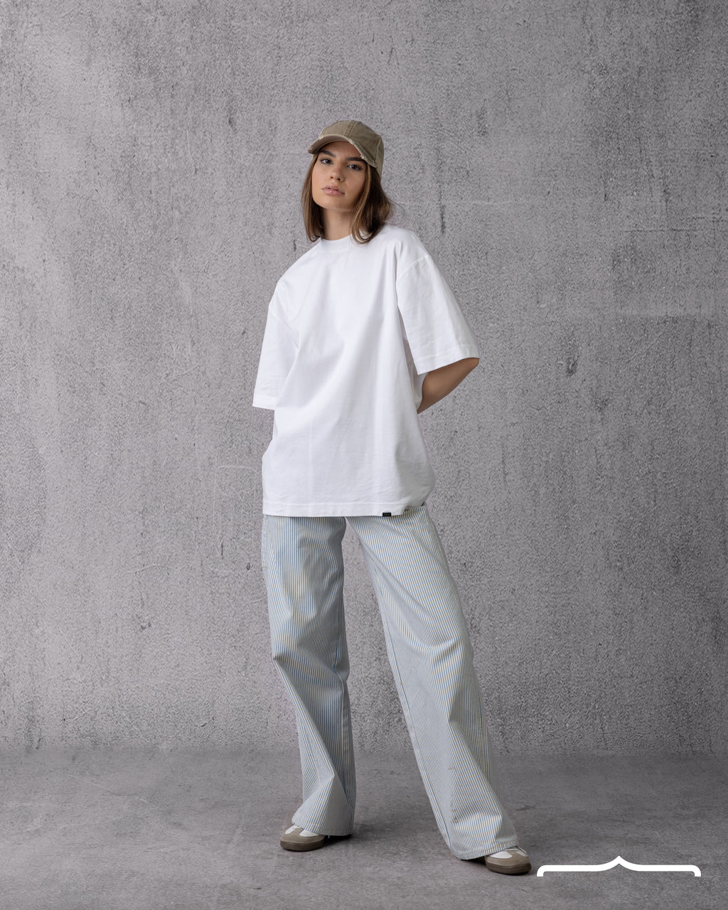 Dalmatian Sketch Oversized T-shirt in White