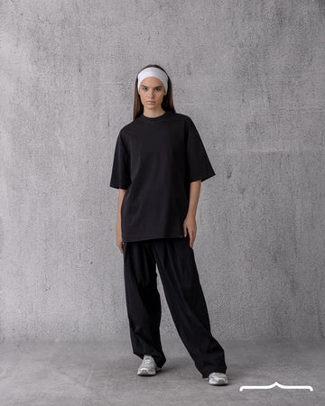 Dalmatian Sketch Oversized T-shirt in Black