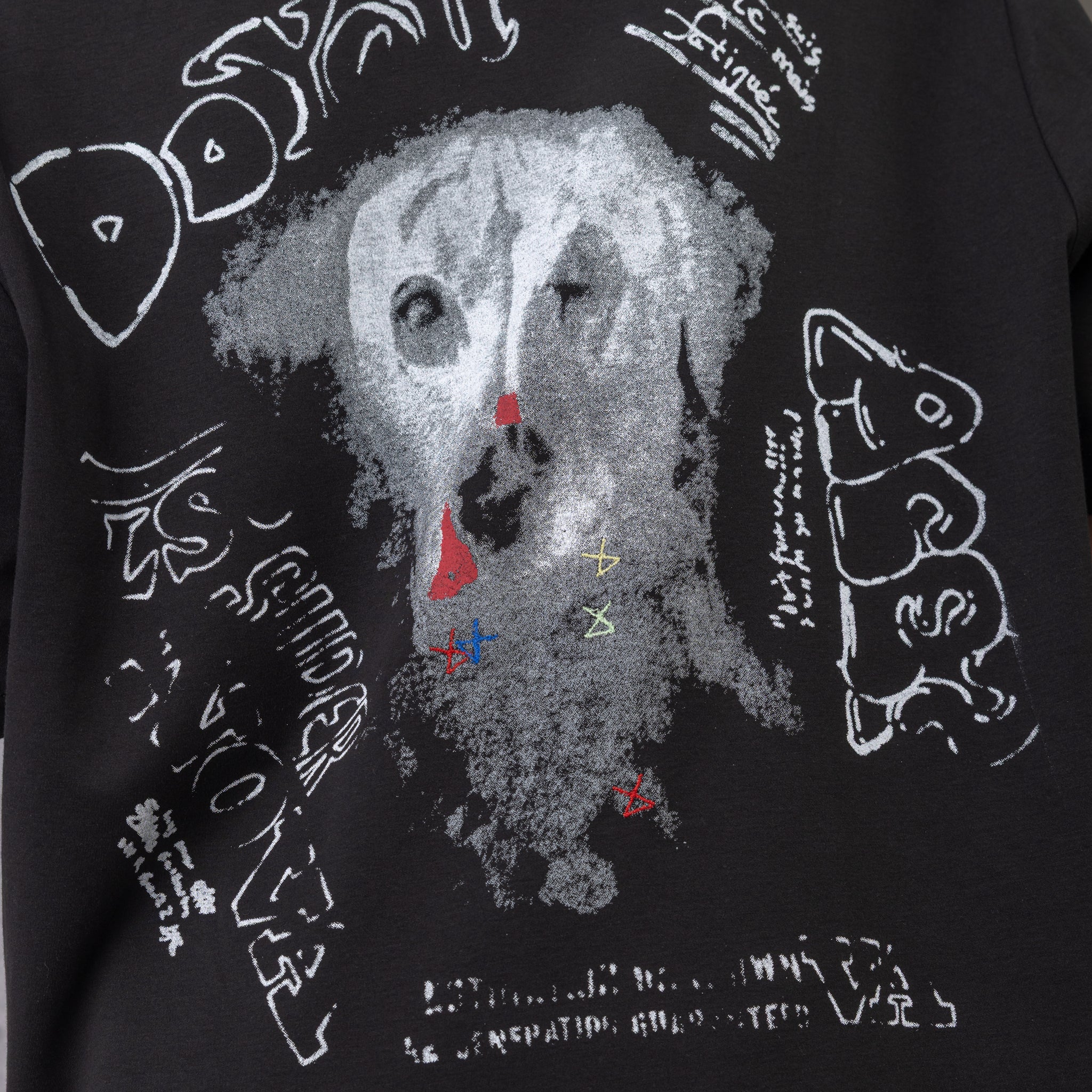 Dalmatian Sketch Oversized T-shirt in Black