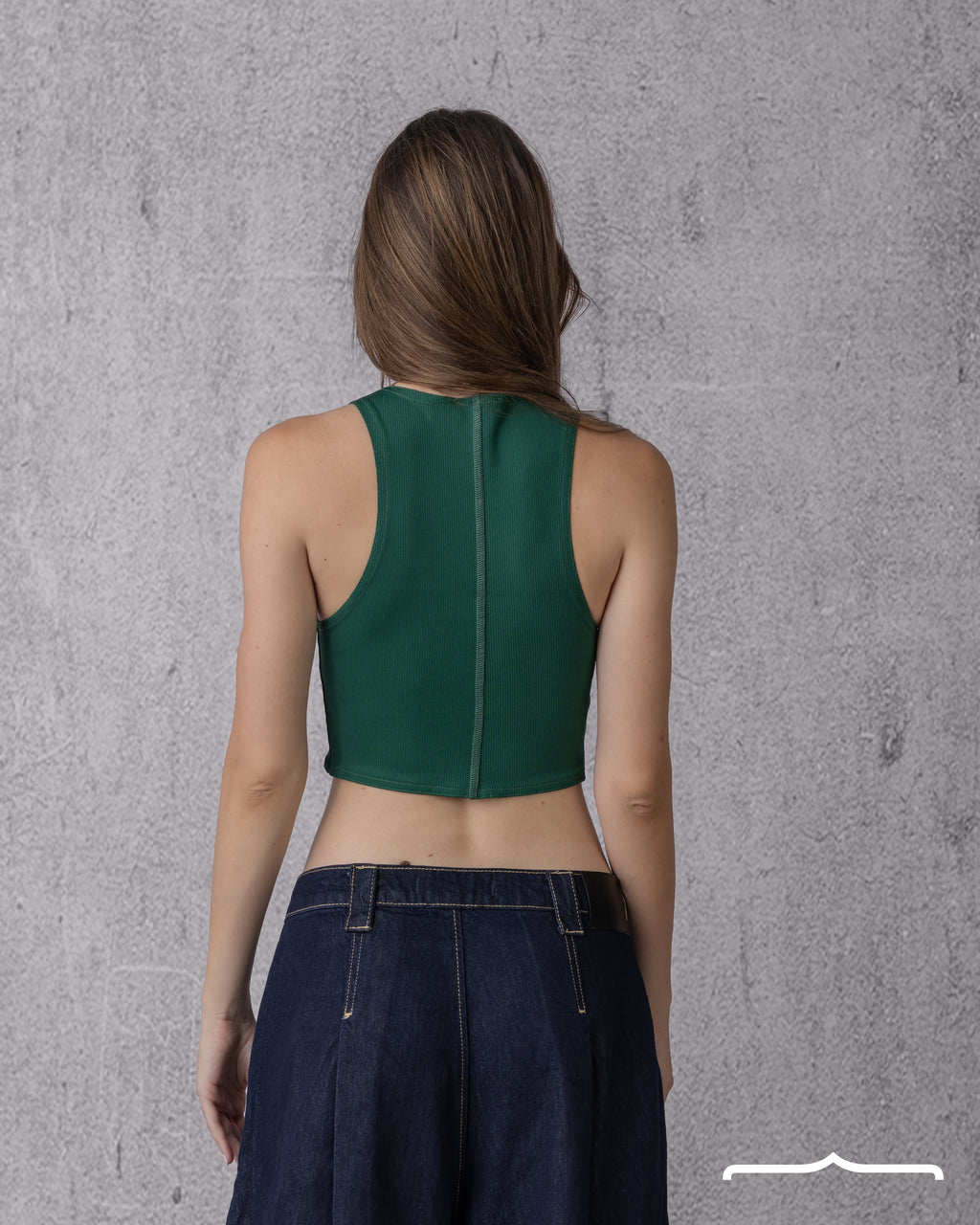 detail tank top in Olive