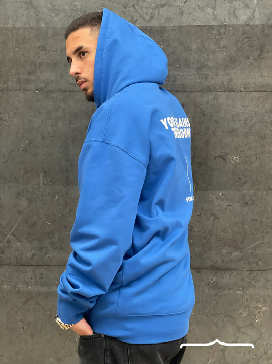 You Against the Norm Hoodie in Blue