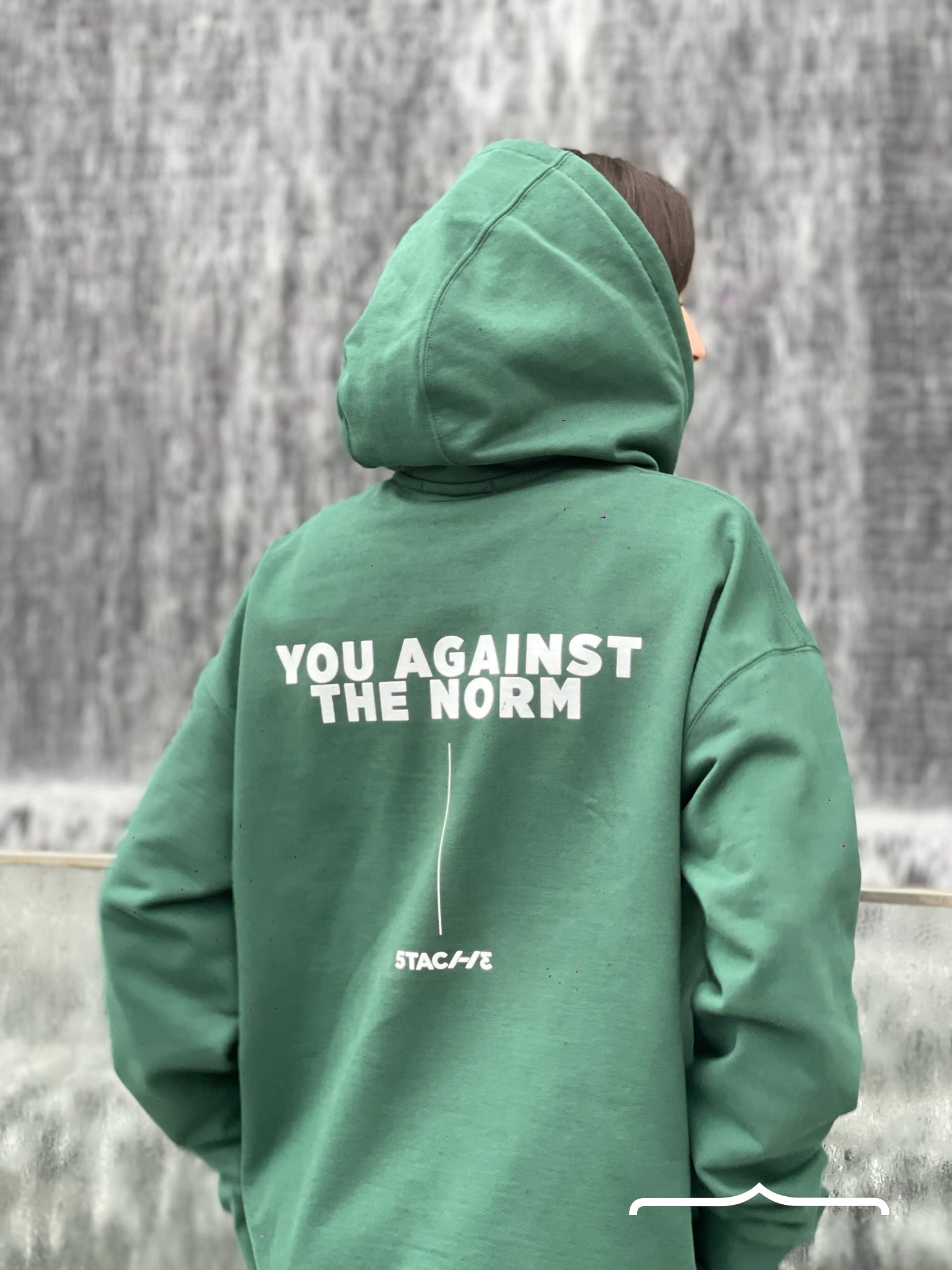 You Against the Norm Hoodie in Green