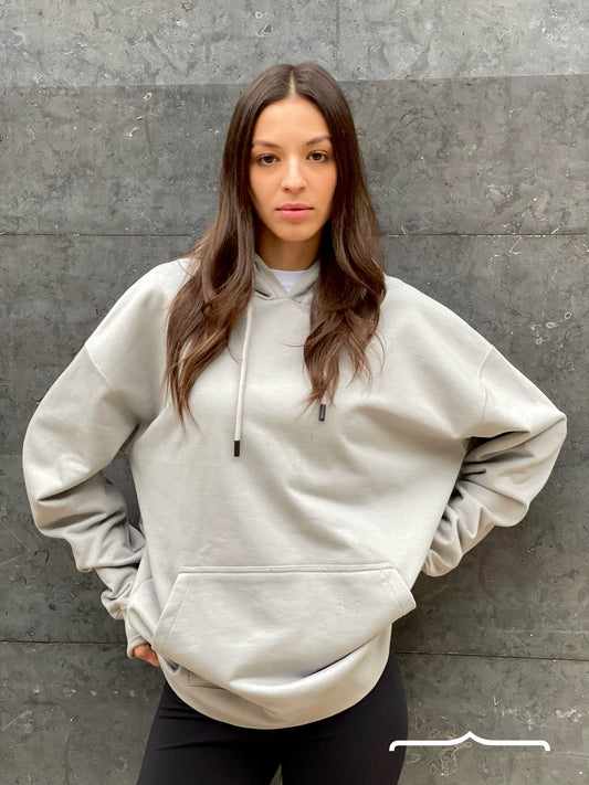 You Against the Norm Hoodie in Silver