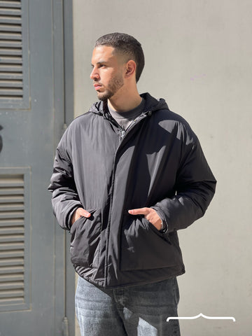 Oversize Waterproof Jacket in black