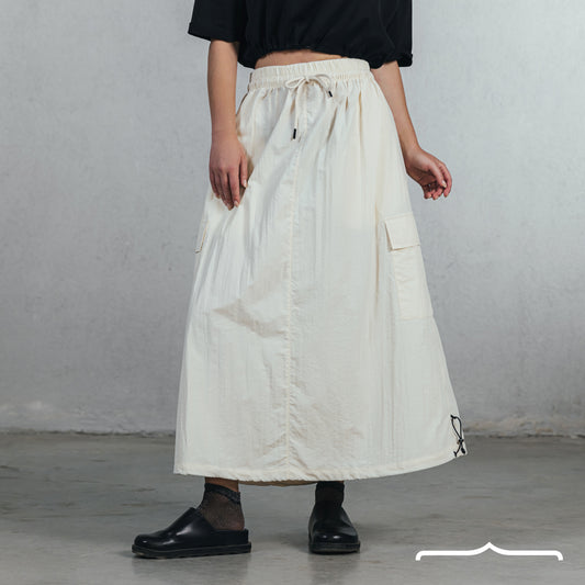 Cargo Adjustable Skirt Cream