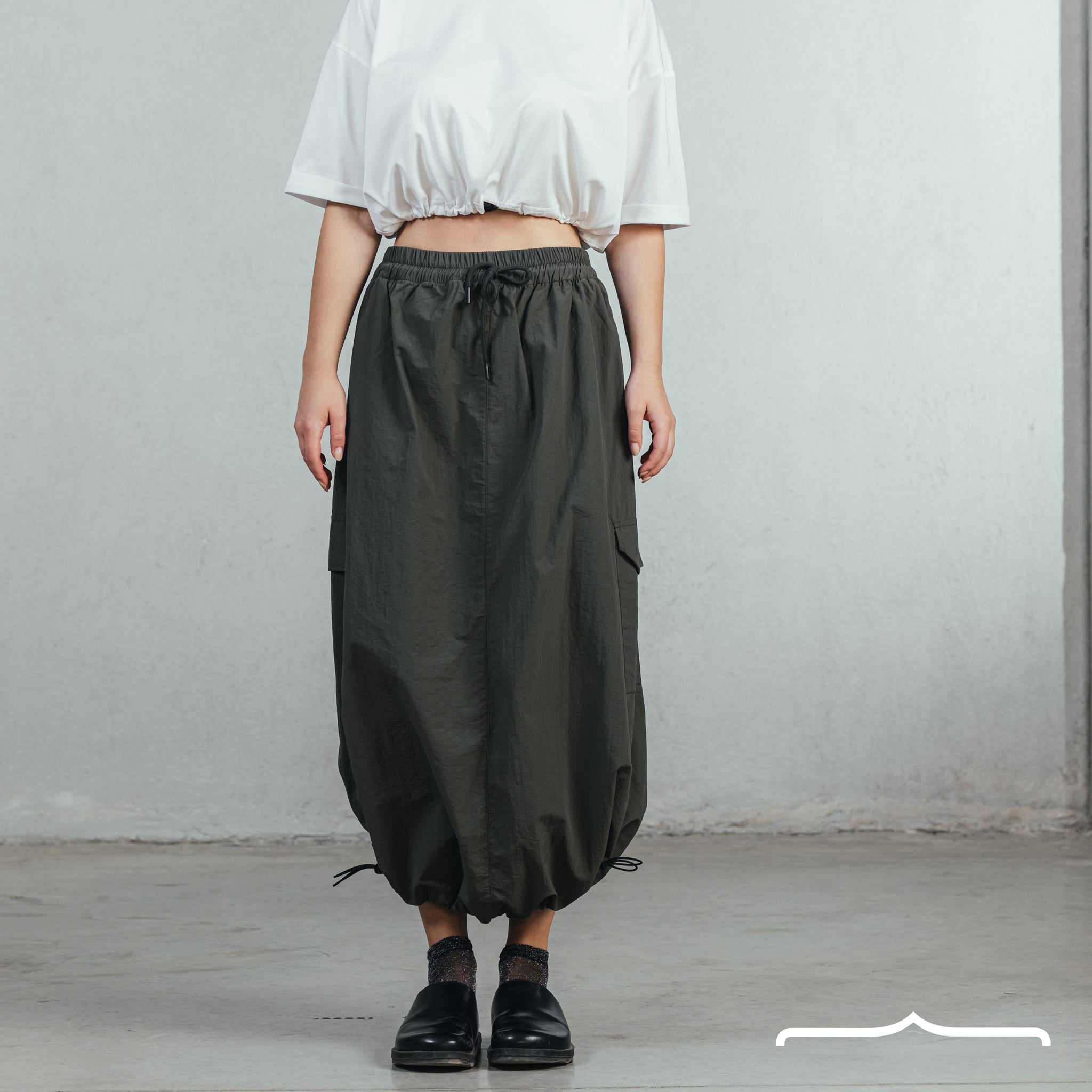 Cargo Adjustable Skirt Olive