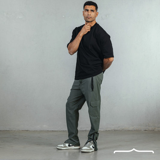 Baggy Pants in Olive