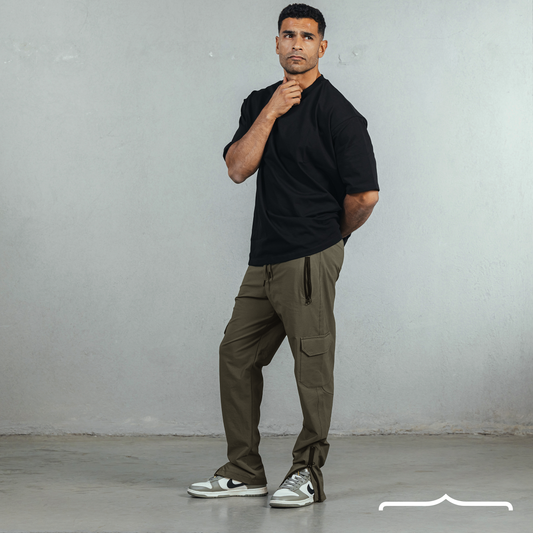 Baggy Pants in Olive