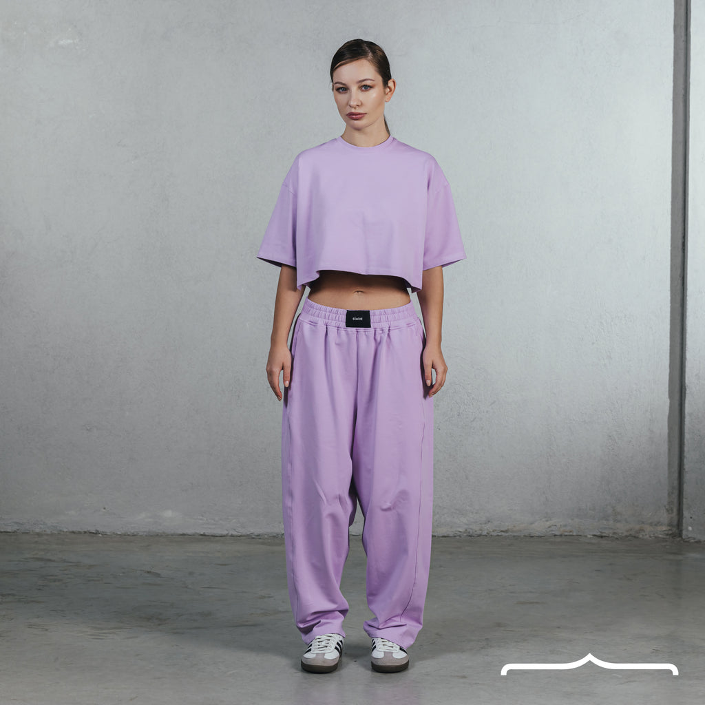 Material: 95% Cotton - 5% Lycra. Levander set