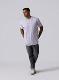 Stache icon T-shirt in Lavender