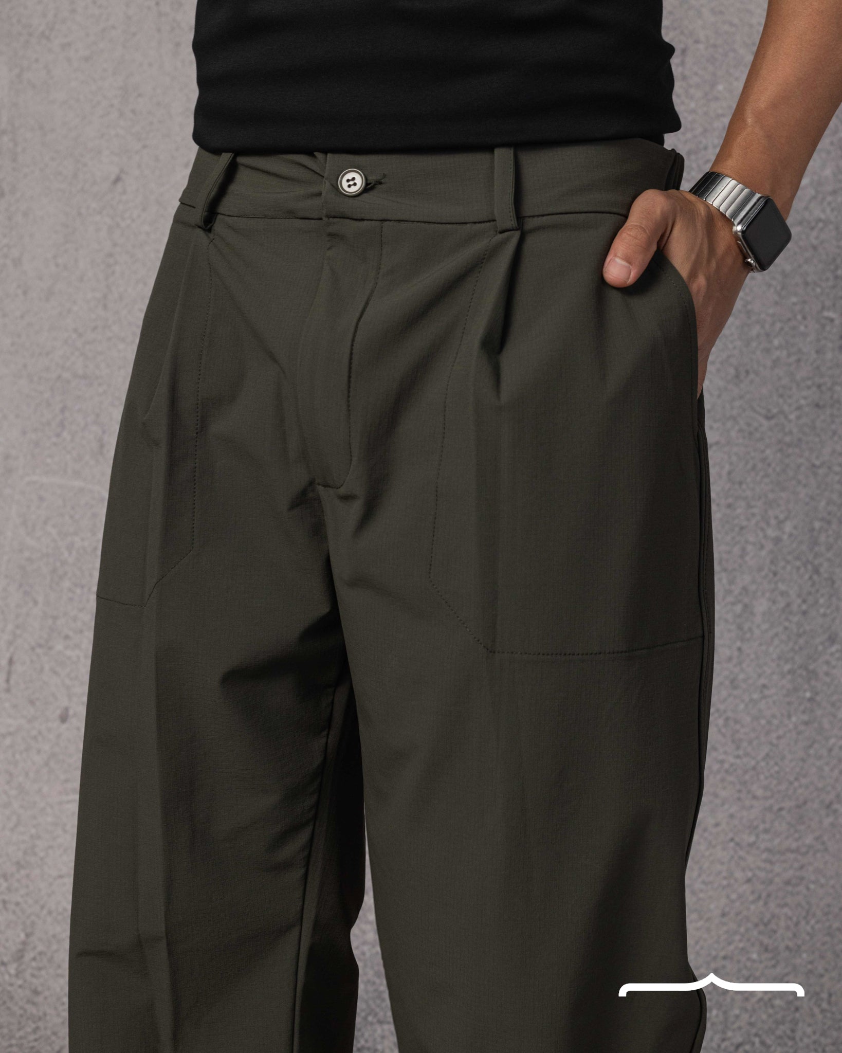 Classic pants volume 4 in Olive