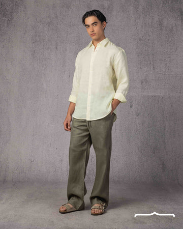Classic Linen Shirt Volume 3 in Butter Yellow