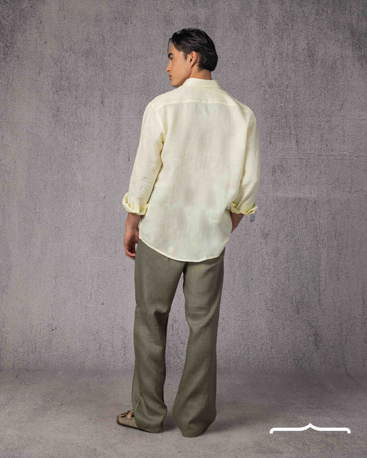 Classic Linen Shirt Volume 3 in Butter Yellow