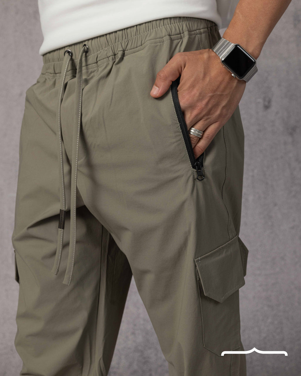 Baggy pants in Sage Grey