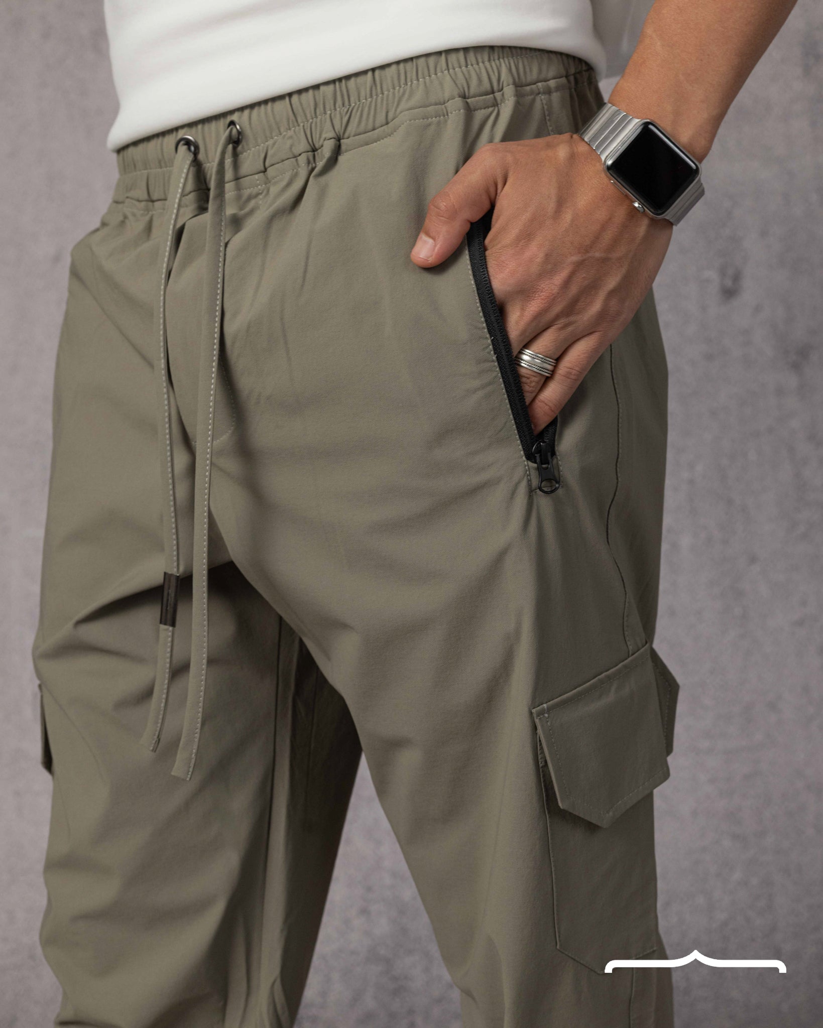 Baggy pants in Sage Grey