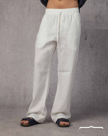 Oversized Linen Pants Volume 2 in Off White