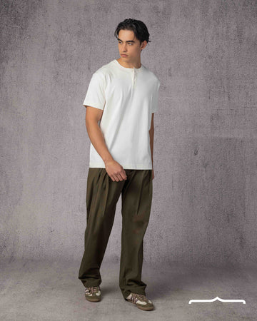 Henely T-shirt in White