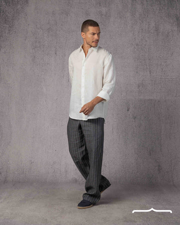 Classic Linen Shirt Volume 3 in Off White