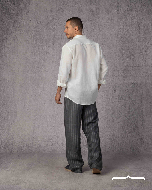 Classic Linen Shirt Volume 3 in Off White
