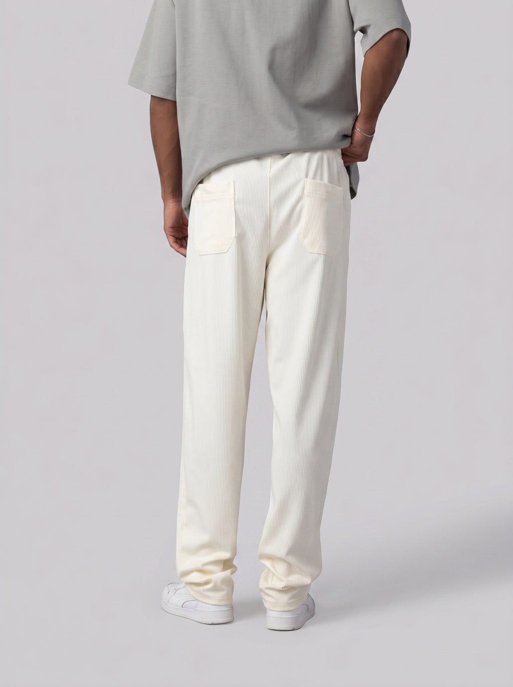 Textured Sweatpants Volume 2 in Cream