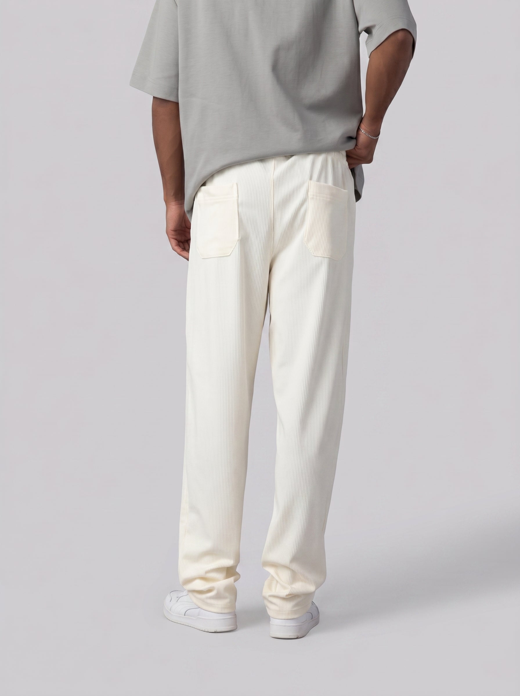 Textured Sweatpants Volume 2 in Cream