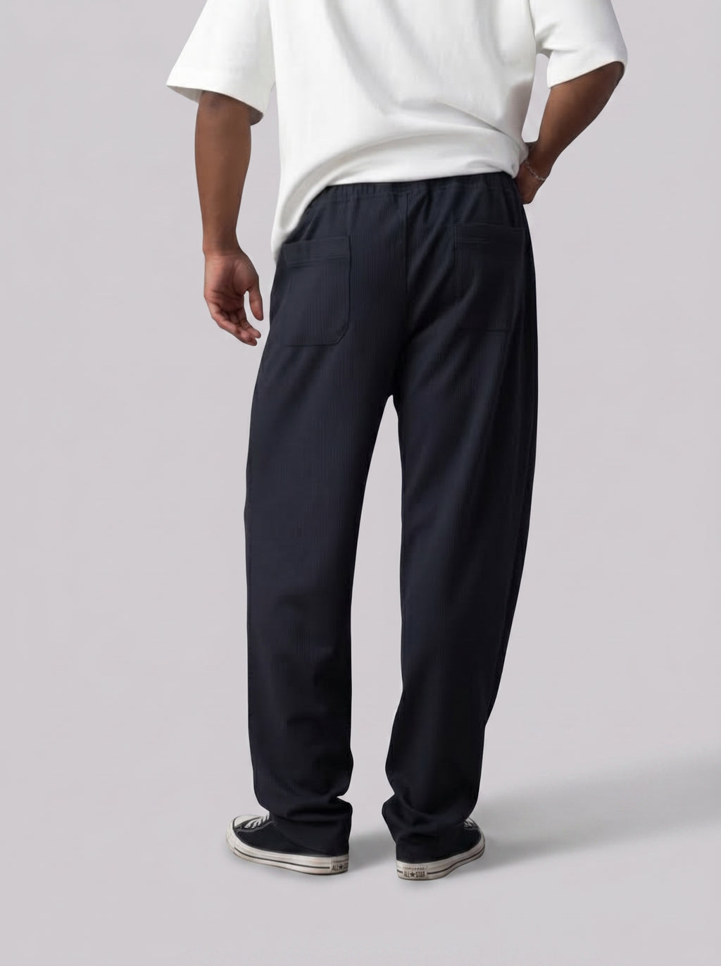 Textured Sweatpants Volume 2 in Naval Color
