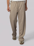 Textured pants volume 4 in Beige