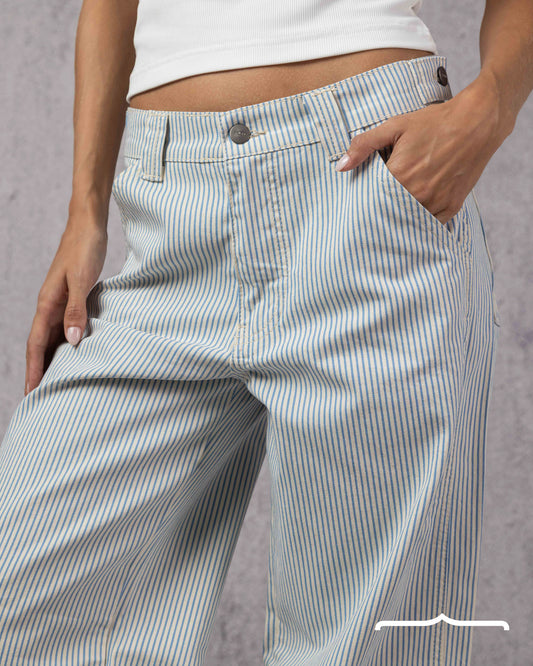 Pinstriped Jeans