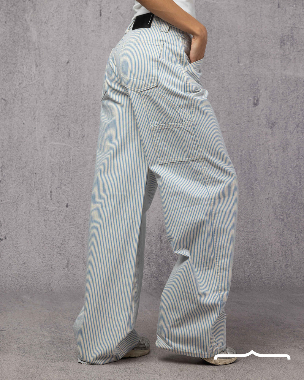 Pinstriped Jeans