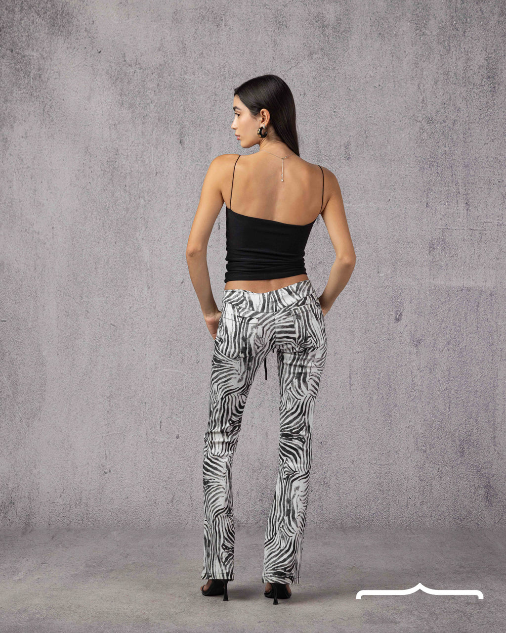 Wild Denim Zebra Pants