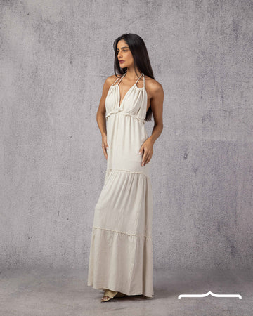 Soléa Dress in Beige