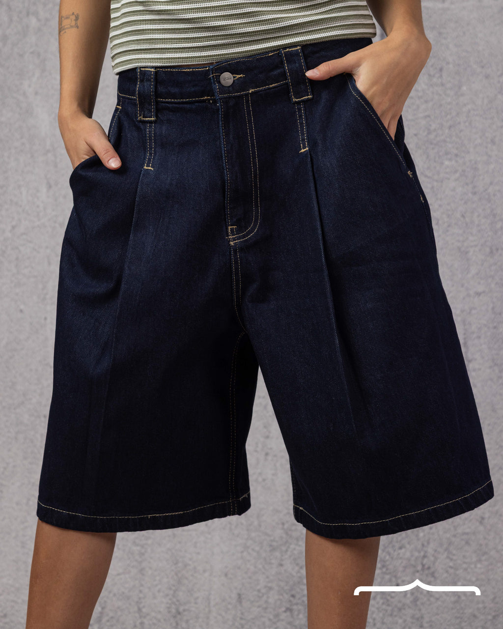 Denim Boyfriend Jort