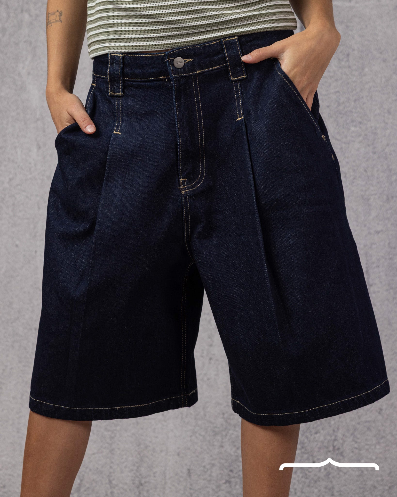 Denim Boyfriend Jort