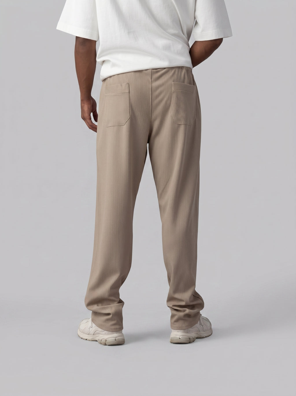 Textured Sweatpants Volume 2 in Beige
