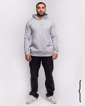 Basic Hoodie in Light Grey