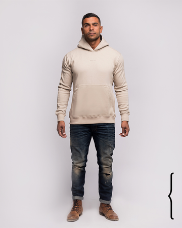 Basic Hoodie in Beige