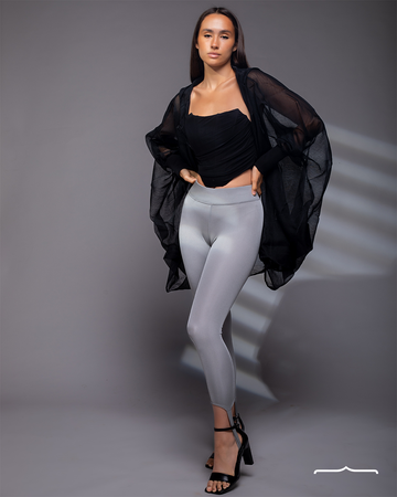 Helanca Legging Pants in Gray